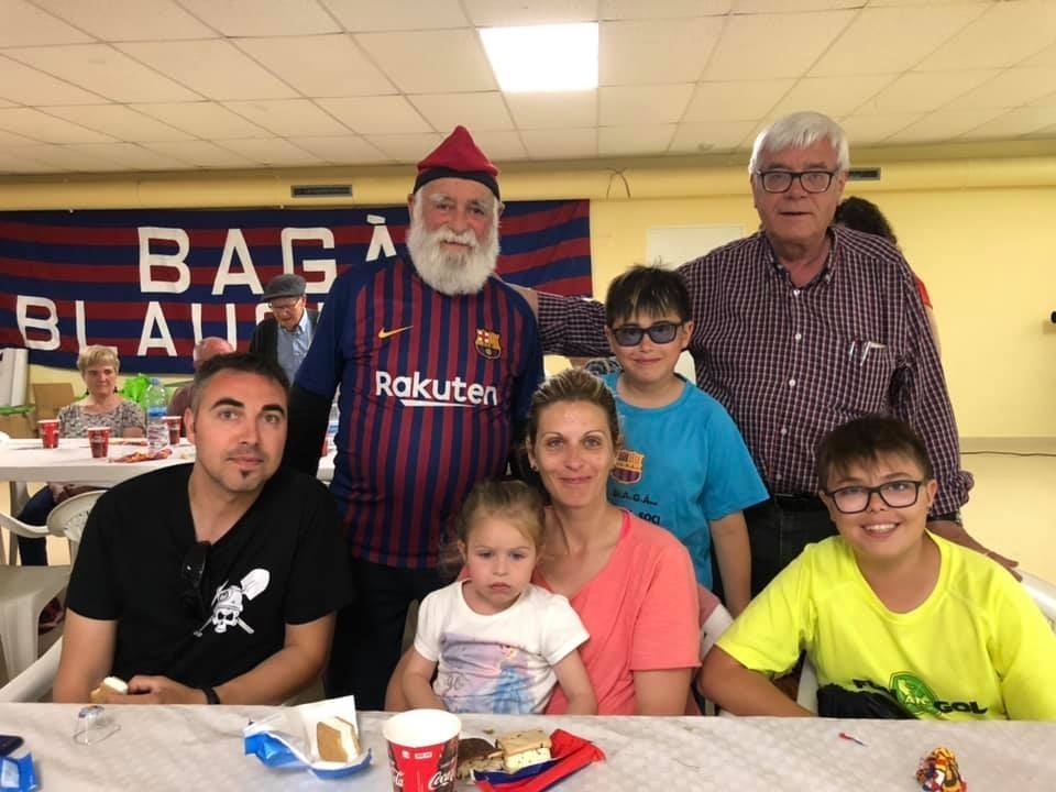 FOTO AMB L'AVI DEL BARÇA - Bagà BlAuGrÀna